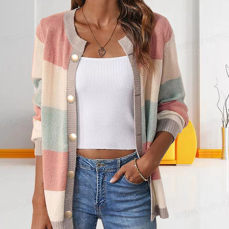 Levoire | Veste Décontractée Tricolore Élégante Rosa