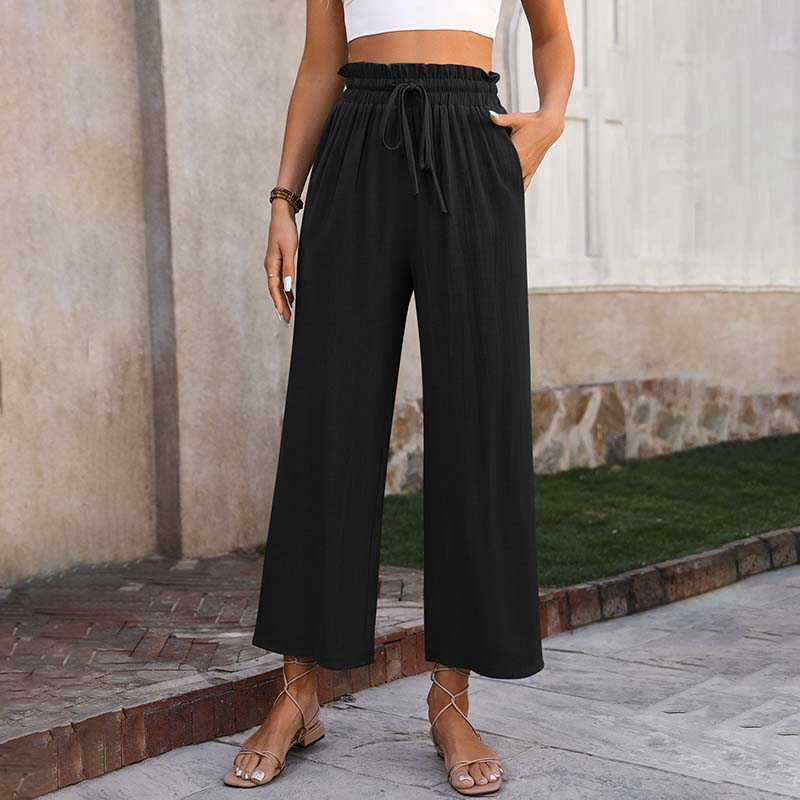 Levoire | Pantalons D'Été Élégants Et Légers Pour Femmes Noir