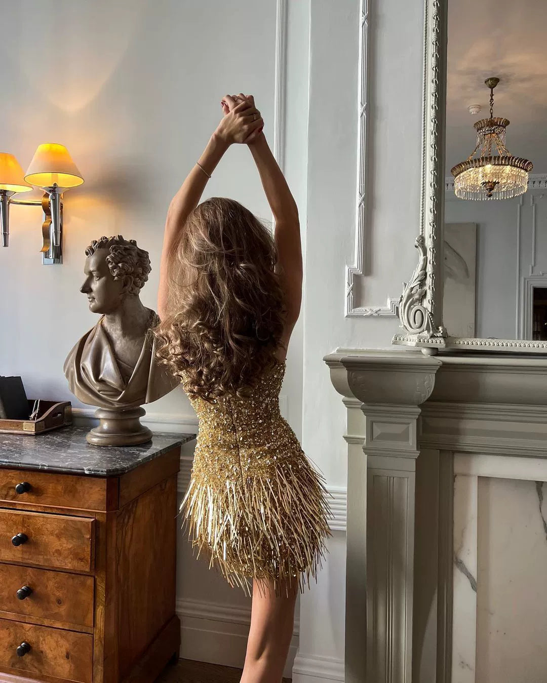 Levoire | Robe À Franges Paillettes Slip