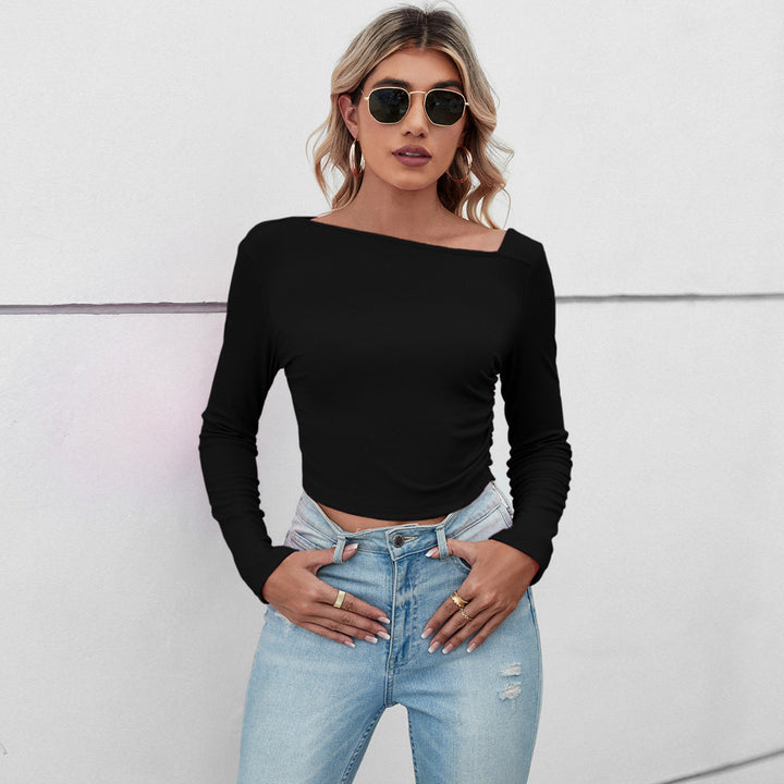 Femme crop top avec un design élégant et des détails de volants raffinés Levoire