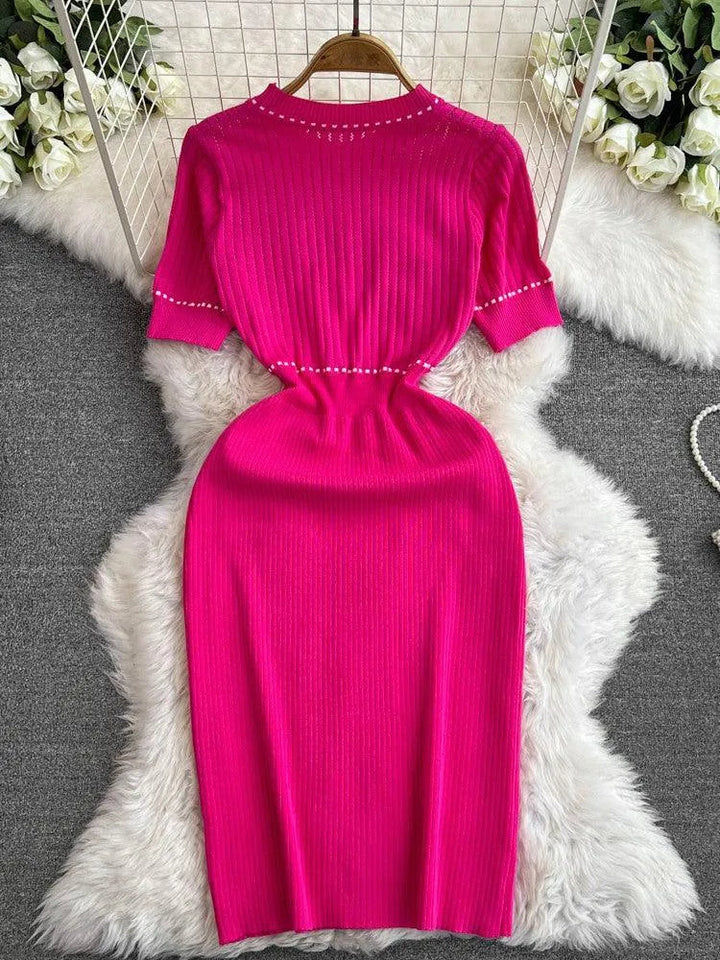 Levoire | Robe à longueur genou ajustée à la taille haute