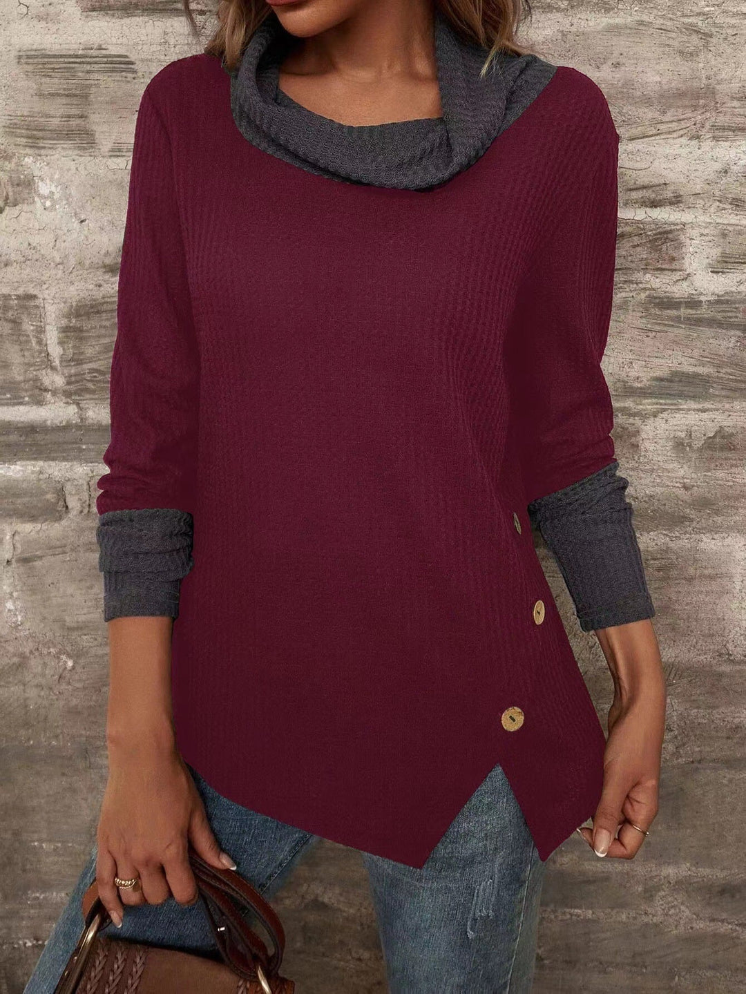 Levoire | Pull En Cachemire Élégant Hiver Rouge