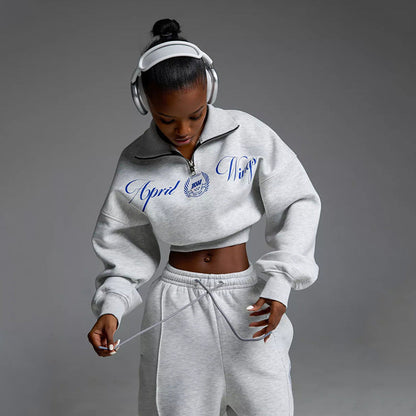 Levoire | Sweatshirt à imprimé tendance Set de pantalon en corde