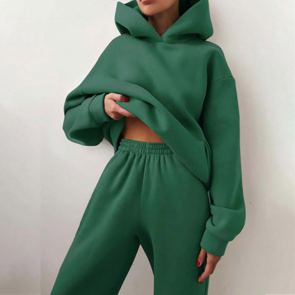 Ensemble de sweat à capuche surdimensionné et de pantalon de jogging pour femmes Levoire