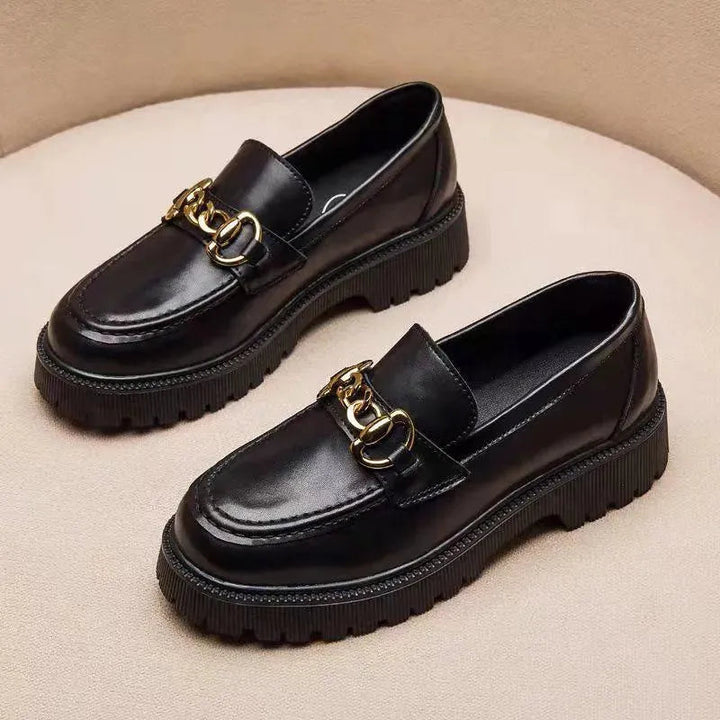 Levoire | Chaussures rétro à semelle épaisse Musta Matt Finestra Liner