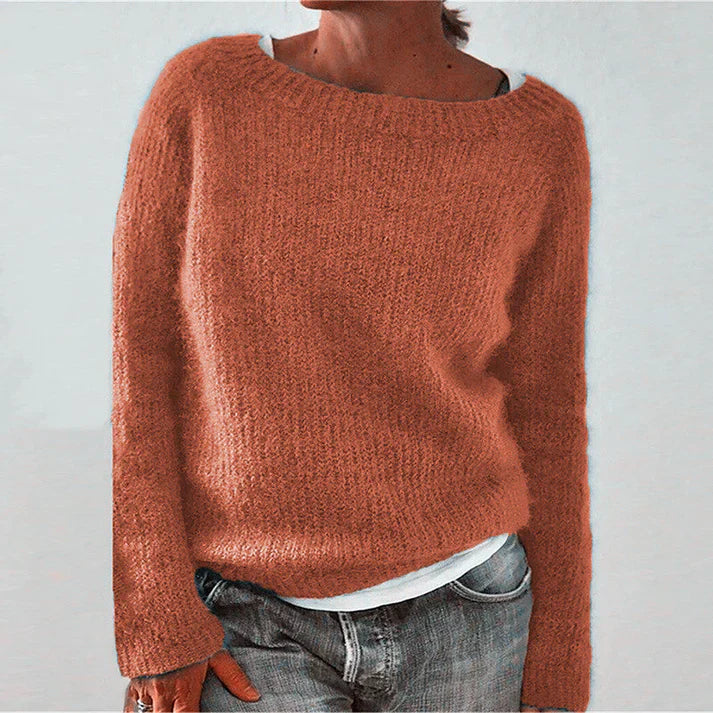 Levoire | Pull Classique Pour Femmes Orange