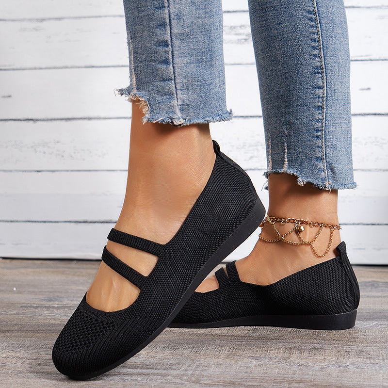 Levoire | Sandales Litistet Avec Bride Sur Le Dessus Du Pied Et Semelle Basse Pour Femmes Noir