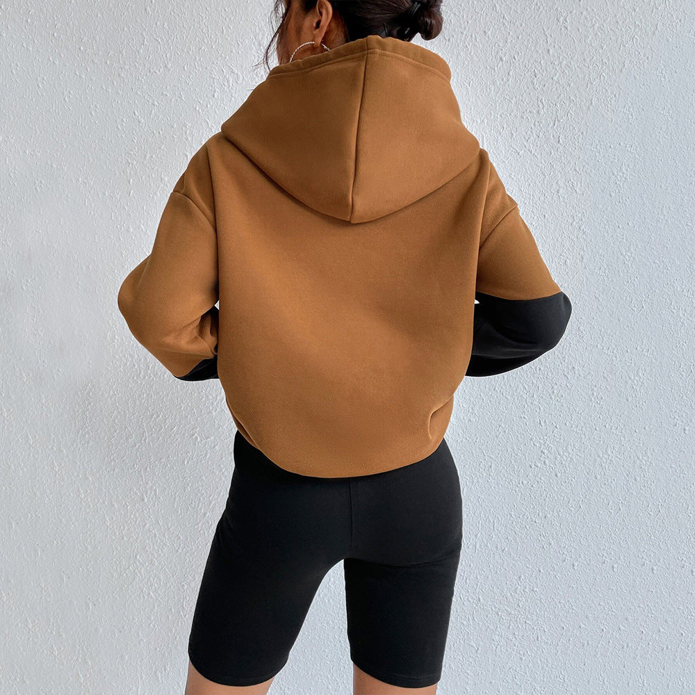 Hoodie surdimensionné pour femmes avec design en blocs de couleurs Levoire
