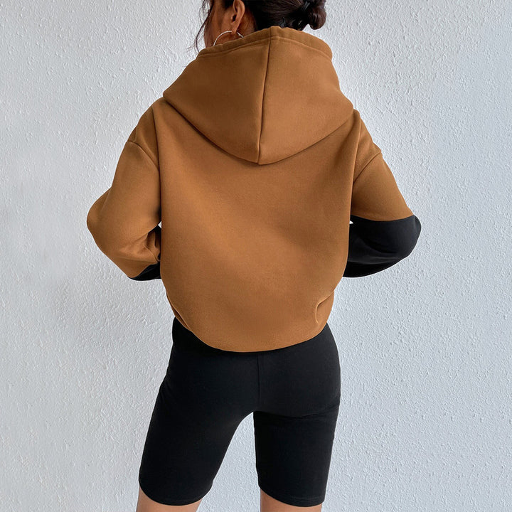 Hoodie surdimensionné pour femmes avec design en blocs de couleurs Levoire