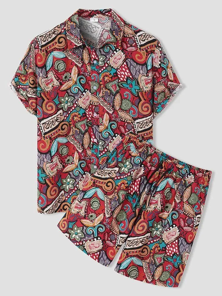 Levoire | Ensemble complet pour homme avec chemise à manches courtes Lager TZ003