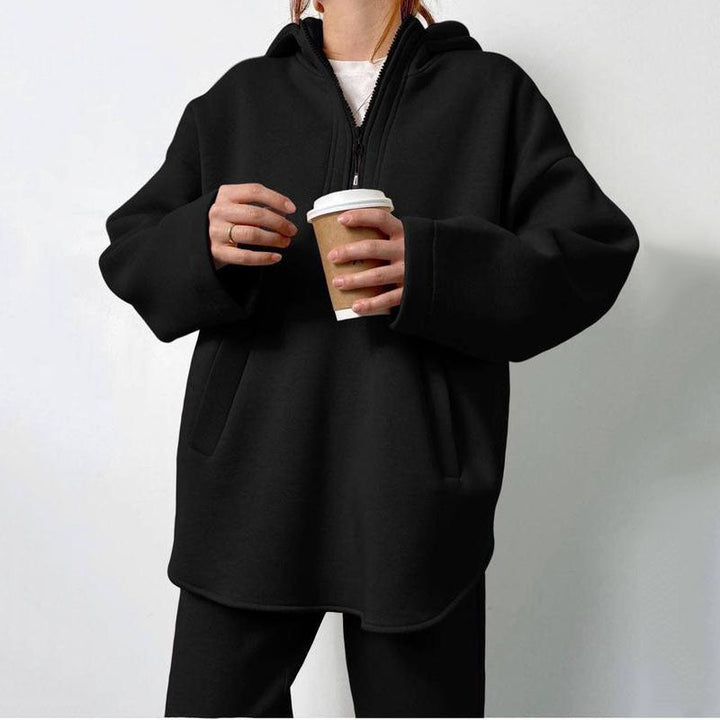 Levoire | Sweat à capuche relaxant central - ensemble deux pièces