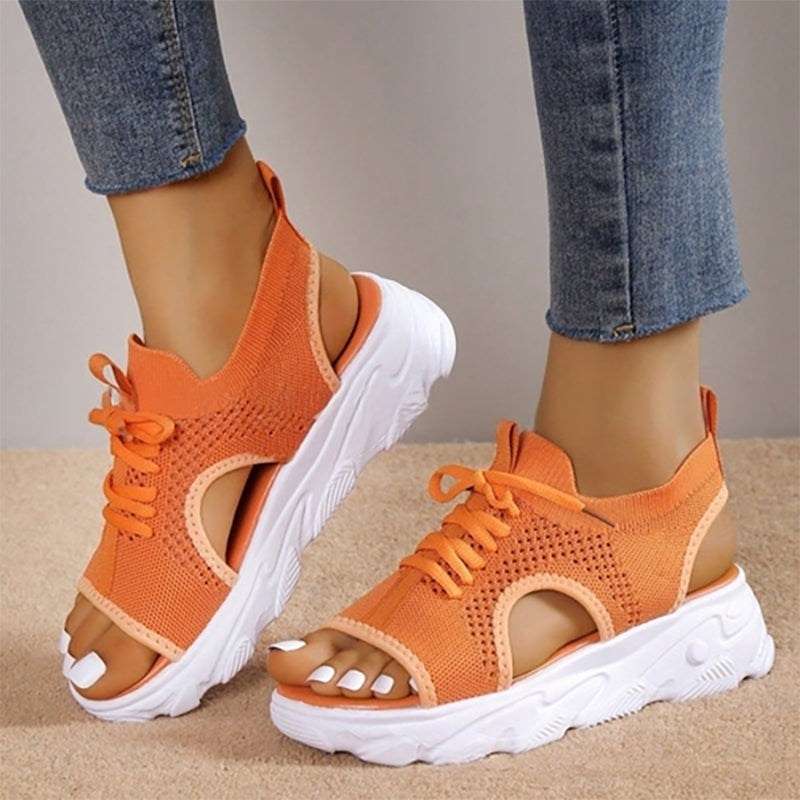 Levoire | Sandales à talons hauts transparents Orange