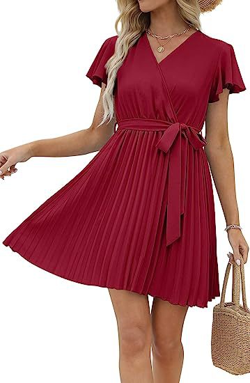 Robe portefeuille pour femmes avec détails plissés Levoire