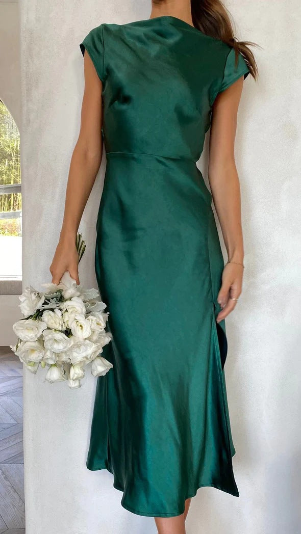 Levoire | Robe Midi Élégance Vert