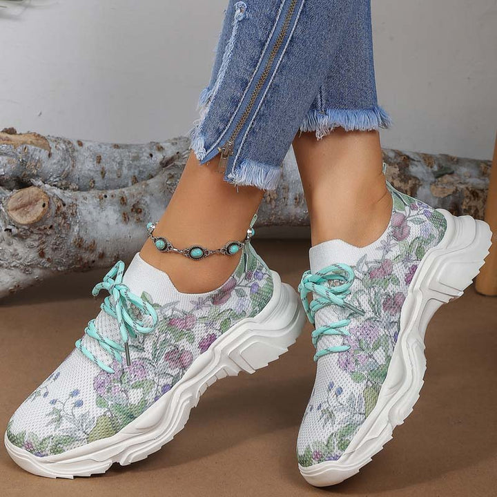 Levoire | Baskets De Tennis Larges Avec Protection Florale Pour Femmes