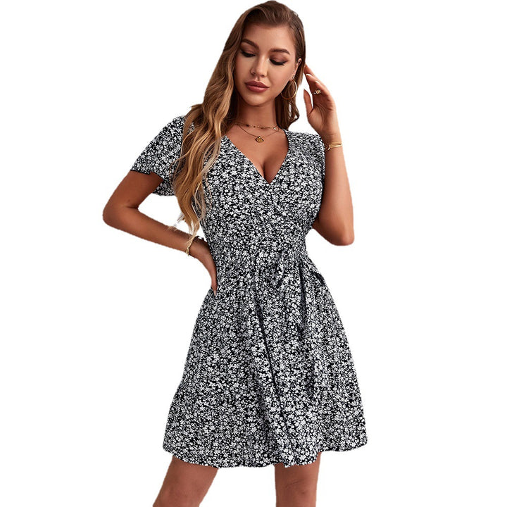 Robe portefeuille femme avec motifs floraux Levoire