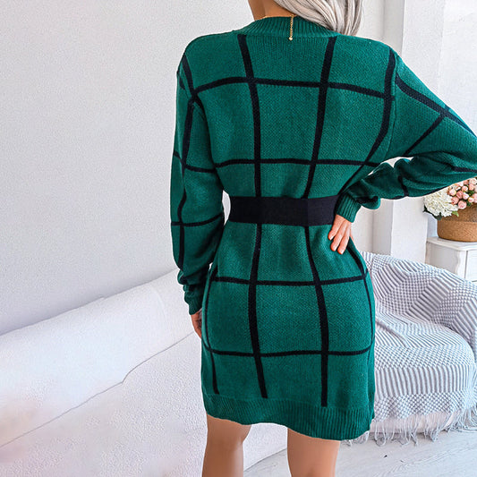 Levoire | Décontractée En Tricot À Carreaux