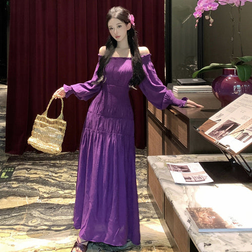 Levoire | Robe À Manches Mi-Longues Avec Ceinture De Nœud Grande Longue Flottante