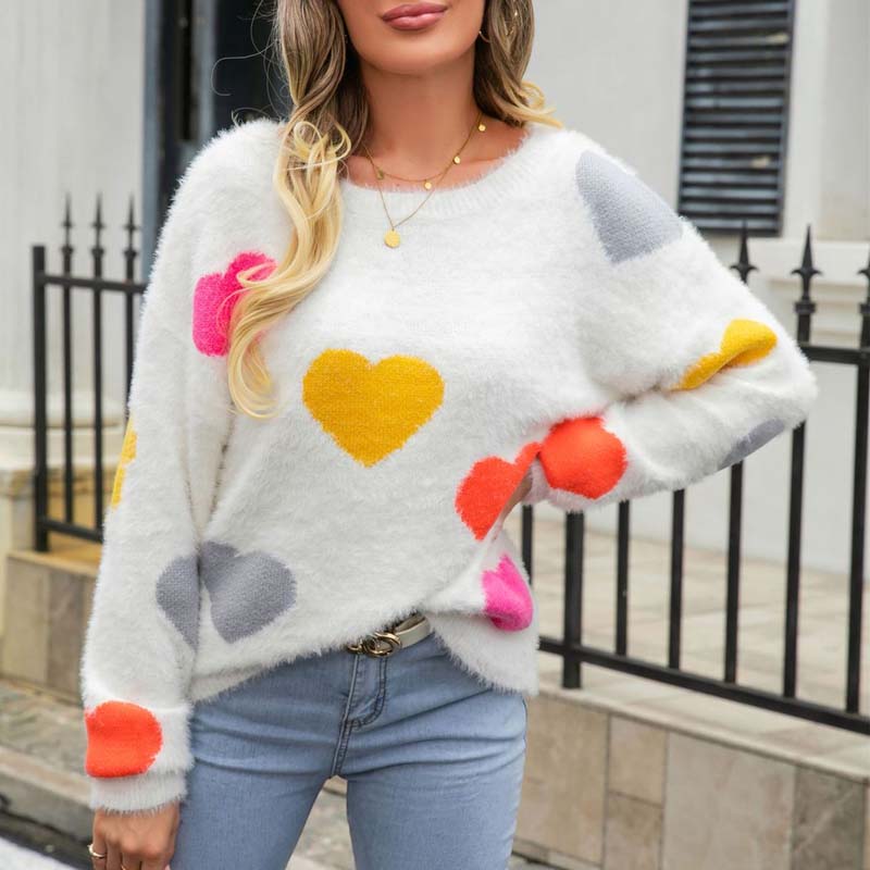 Levoire | En Tricot À Motif Coeur