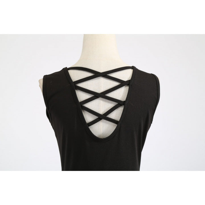 Robe swing femme avec design de crâne coloré et ceinture à lien latéral Levoire