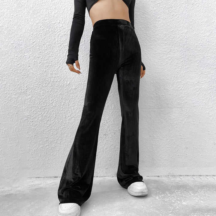 Pantalons évasés en velours pour femmes Levoire
