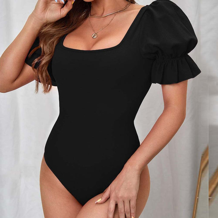 Body pour femmes avec manches bouffantes et décolleté carré Levoire