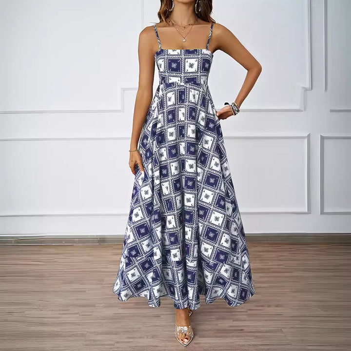 Robe maxi femme avec motif graphique Levoire
