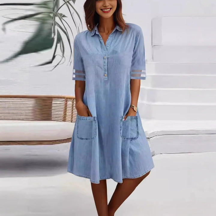 Robe chemise pour femme avec poches pratiques et coupe moderne Levoire