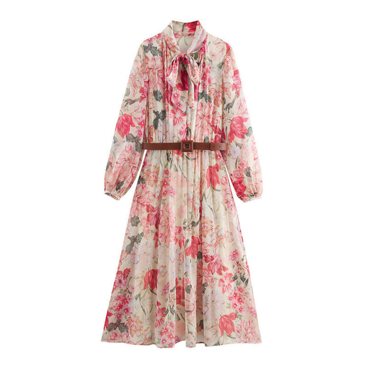 Levoire | Robe à motifs temperament avec ceinture