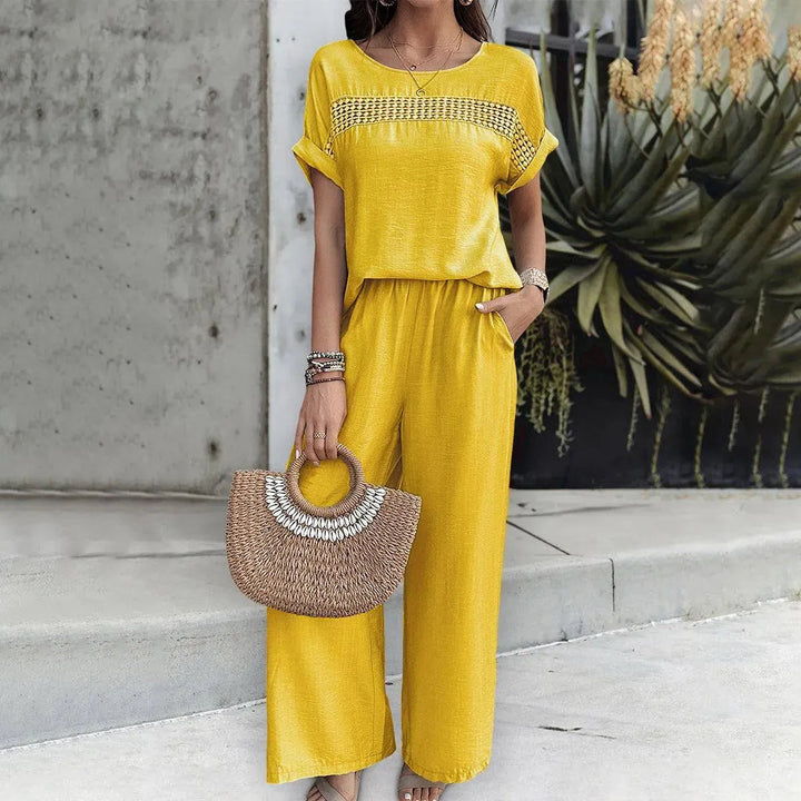 Levoire | Robe femme avec pantalons et top à manches courtes