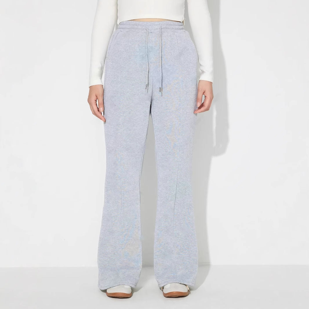 Pantalons décontractés amples pour femmes au style urbain avec taille élastique et poches pratiques Levoire