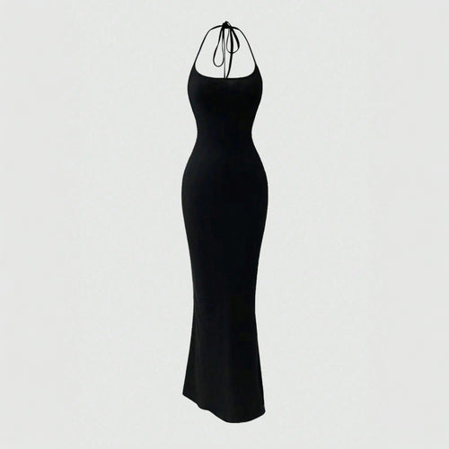 Robe maxi moulante pour femmes avec design de maintien et coupe slim Levoire