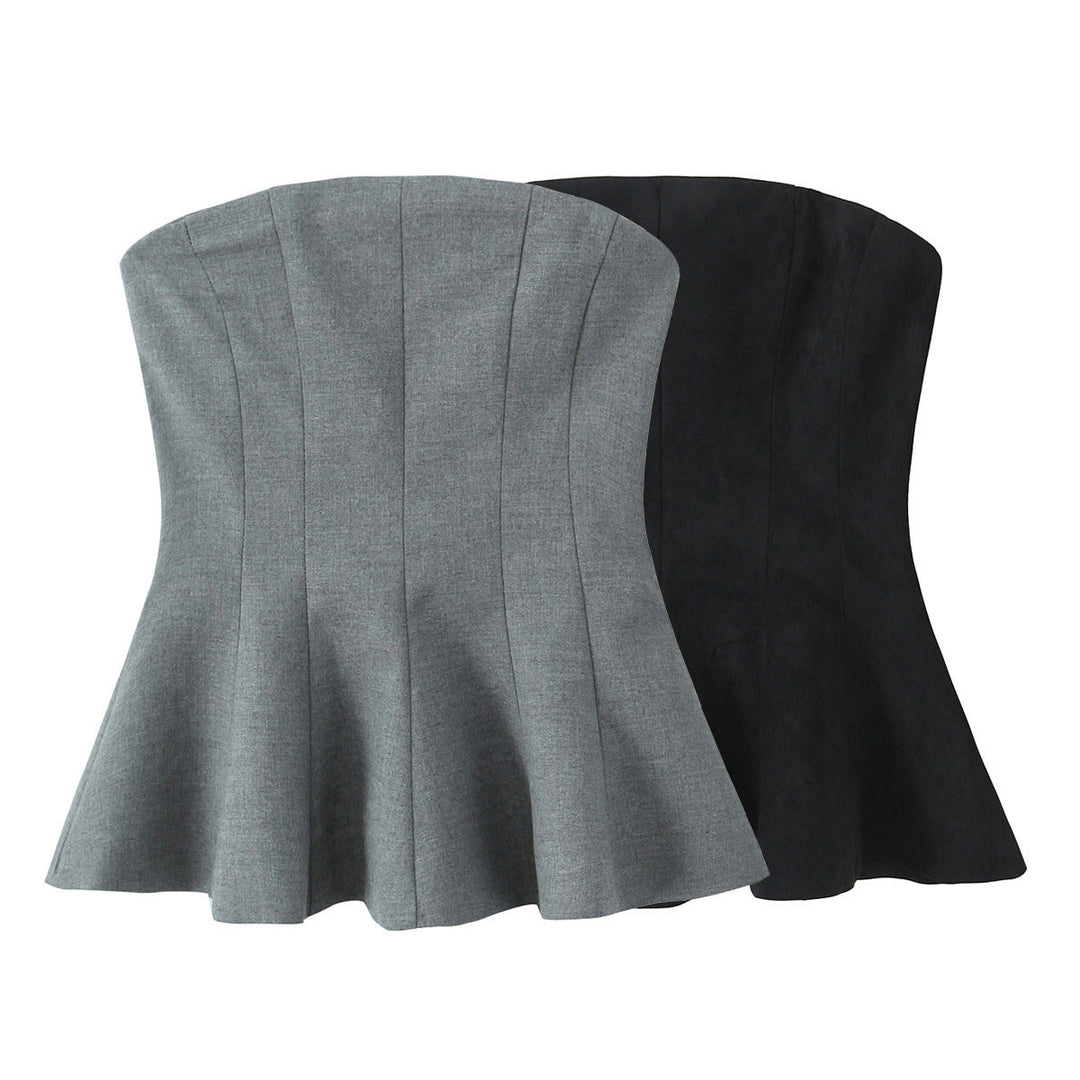 Levoire | Trendik Double Couleur Sans Epaule Bandeau-Tops
