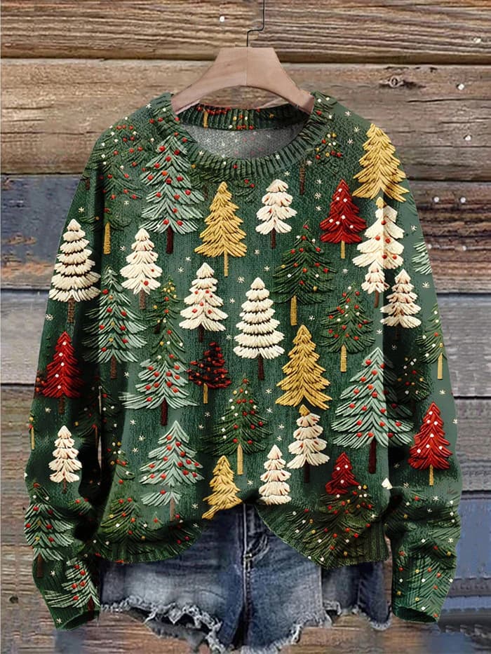 Levoire | Pull De Noël À La Mode Vert