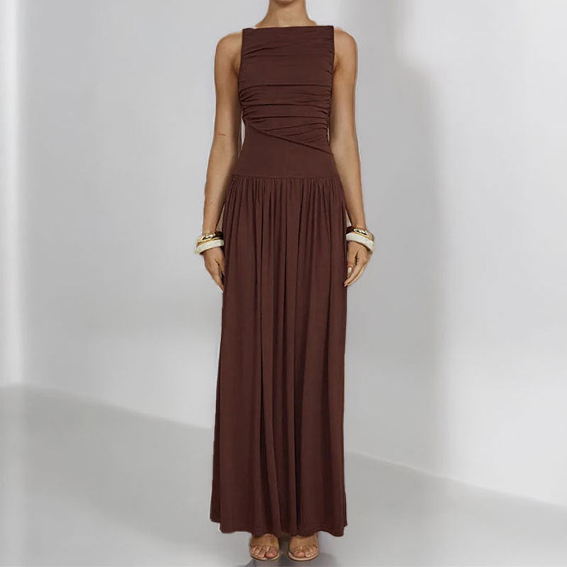 Robe maxi femme avec un drapé sophistiqué Levoire