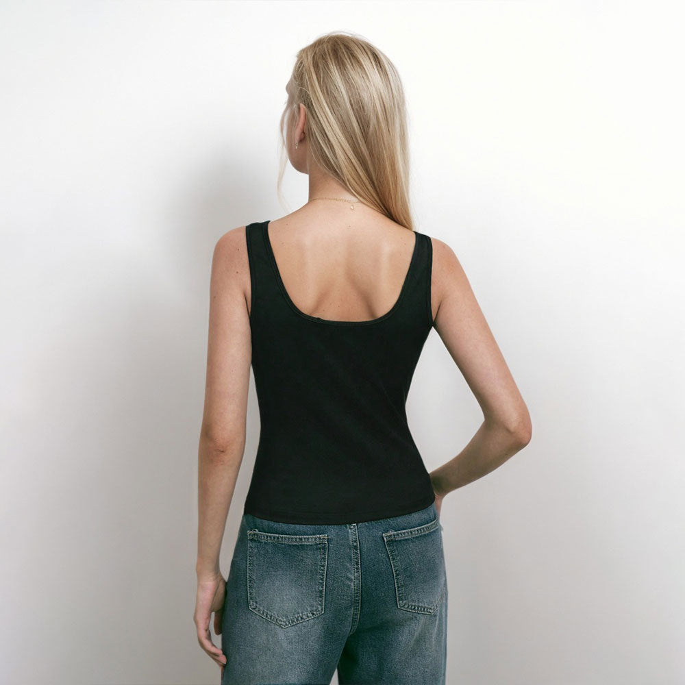 Haut Bodycon Premium Femme avec Encolure Asymétrique et Détail Élégant Levoire
