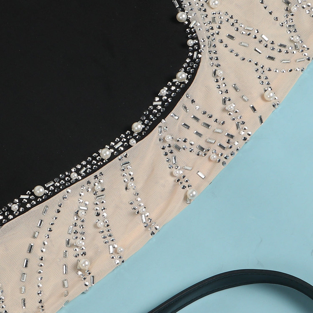 Levoire | Une Épaule Sans Manches Patchwork En Maille