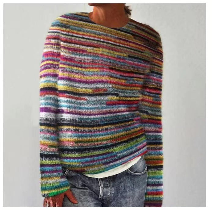 Levoire | Pull En Tricot Rétro Pour Femmes Chaud Et Confortable Bunt un