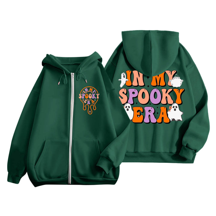 Hoodie pour femmes avec imprimé effrayant et poches kangourou Levoire