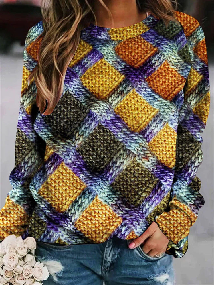 Levoire | Sweatshirt En Laine Imprimé Lilas