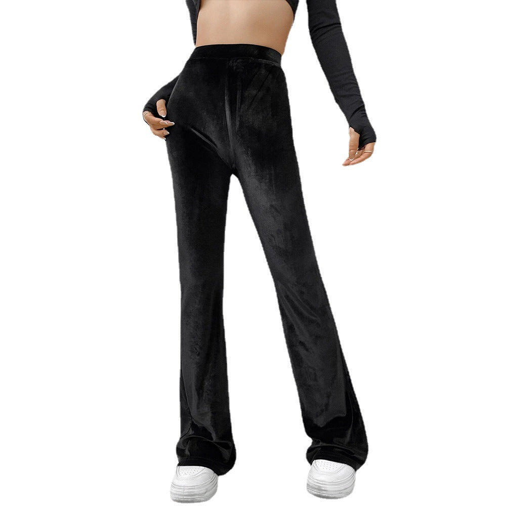 Pantalons évasés en velours pour femmes Levoire