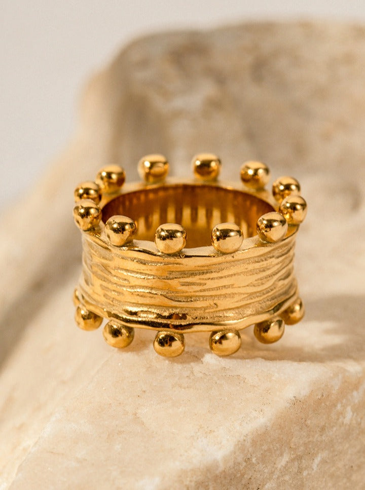 Levoire | Bague Couronne En Plaqué Or Non Détachable