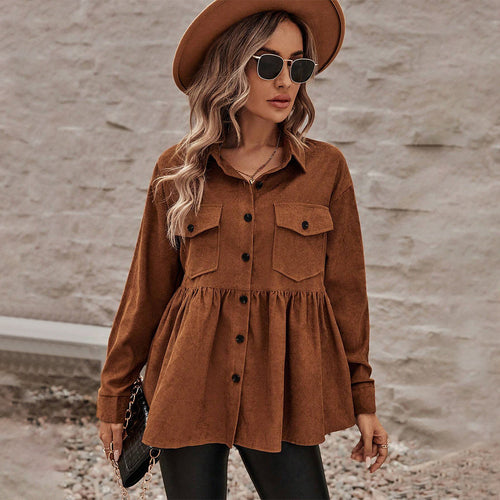 Robe chemise pour femmes avec coupe ajustée et détails de boutons Levoire