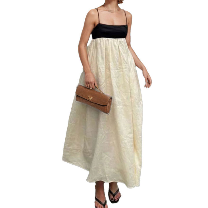 Robe maxi d'été pour femme avec coupe élégante et détails de bretelles Levoire