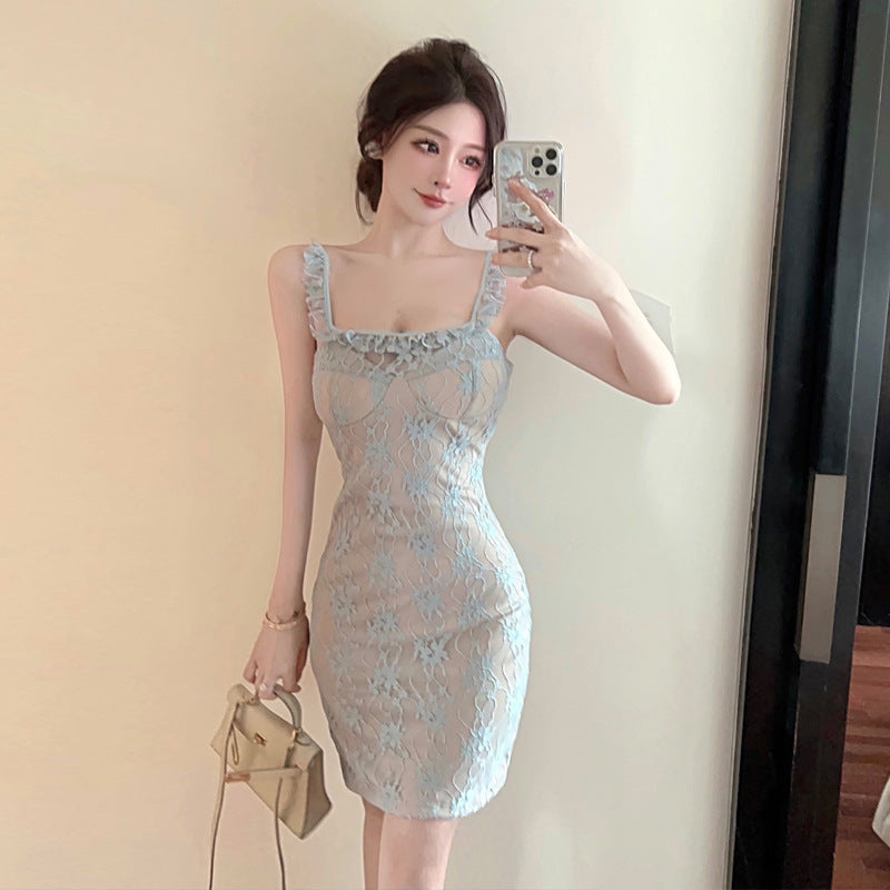 Levoire | jupe en dentelle Arrière ouvert Jupe en dentelle étroite