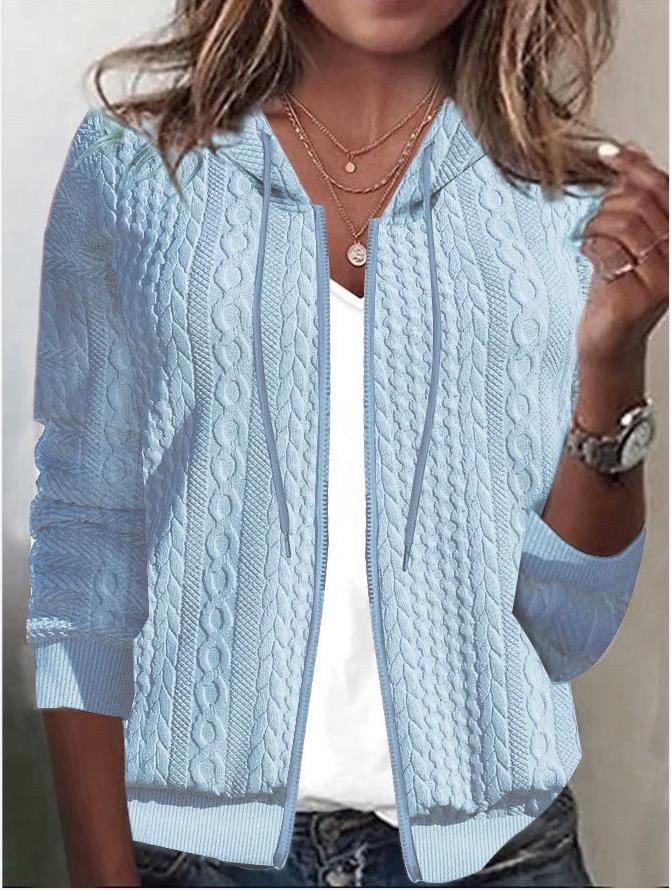 Cardigan femme avec capuche et motif texturé Levoire