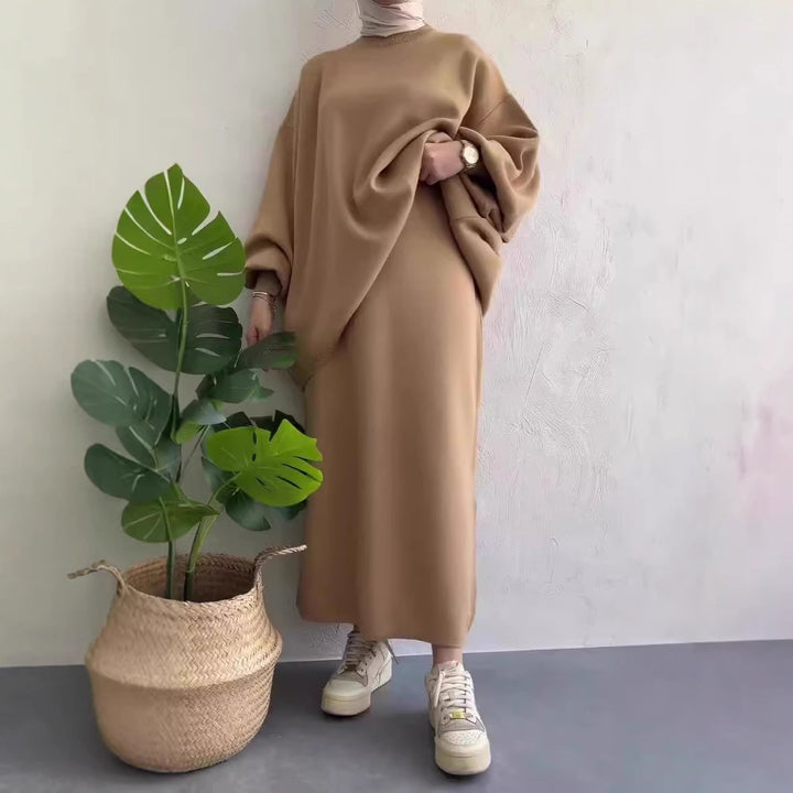 Robe maxi décontractée pour femme avec coupe oversized et détails élégants Levoire