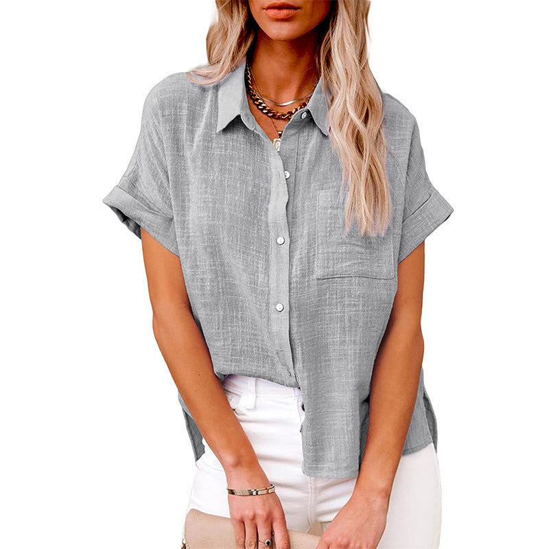 Levoire | Chemise Ample Décontractée Pour Femmes Gris