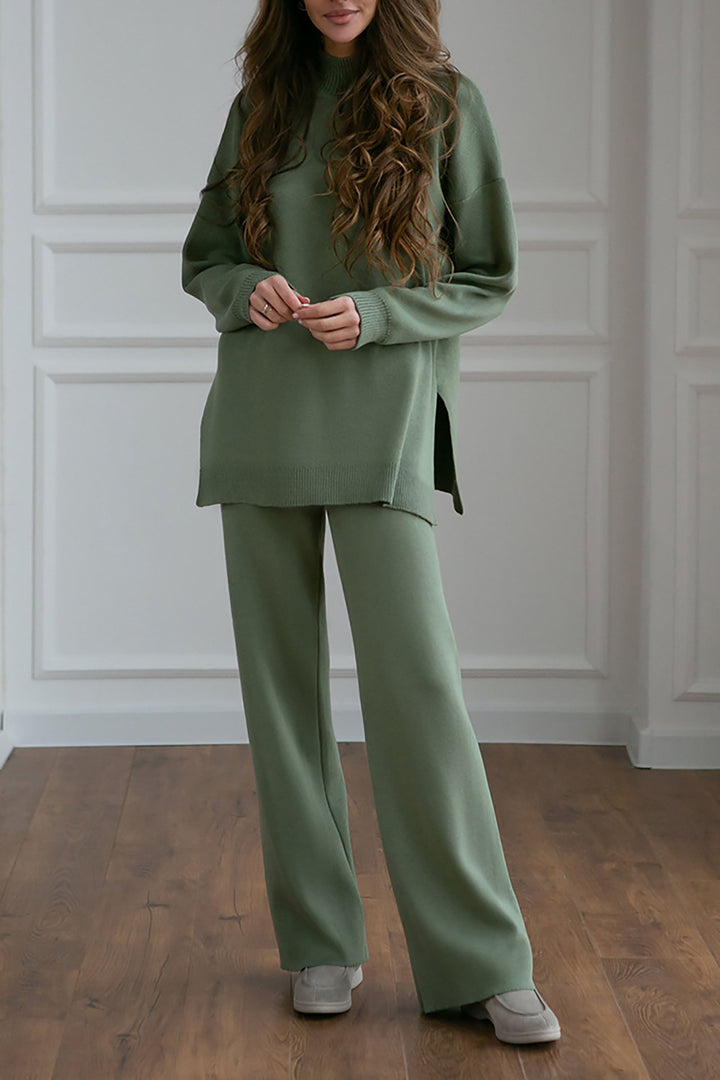 Levoire | Ensemble de pull en tricot pour femmes Vert