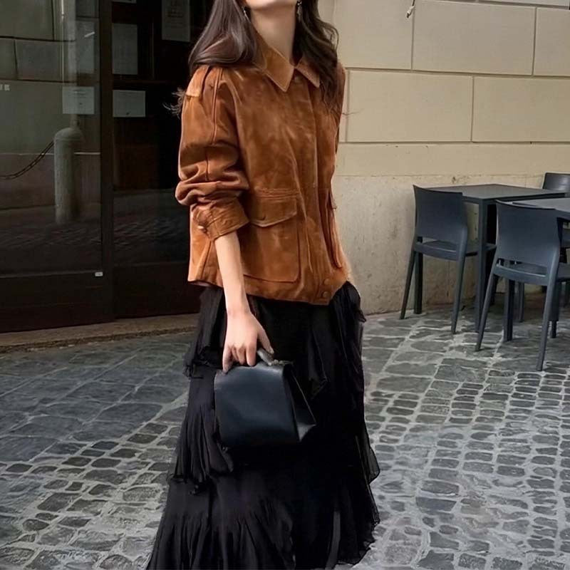 Veste élégante légère pour femmes avec coupe oversize et poches pratiques Levoire